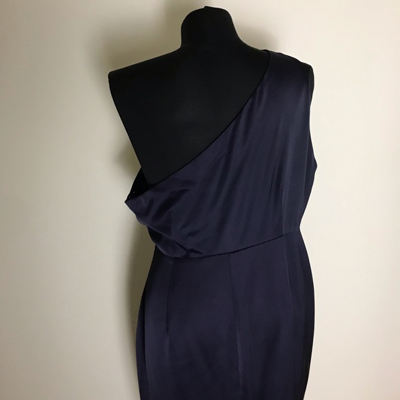 Showpo Navy Blue One Shoulder Dress - Picture 7 of 9